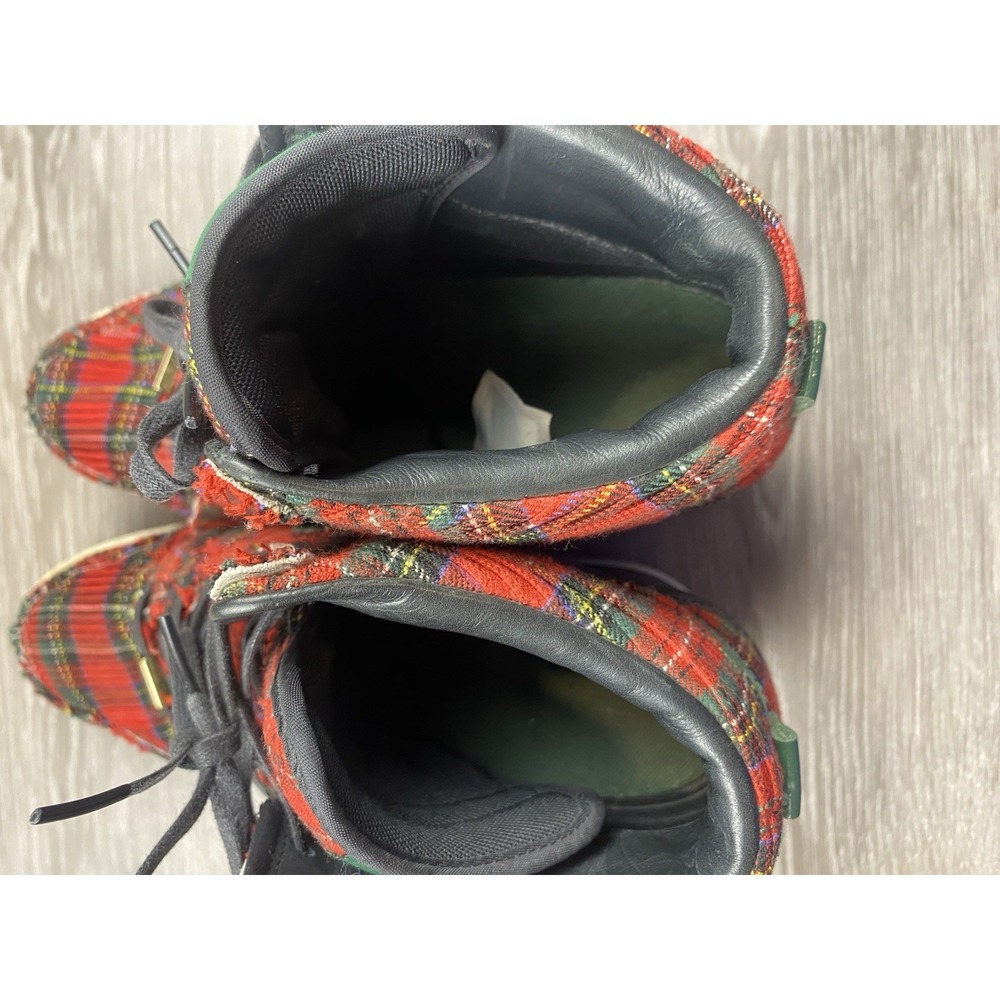 Nike Women's Dunk Sky Hi London Hidden Wedge Sneakers 598216-001 Red Plaid Sz 10 - Picture 12 of 13